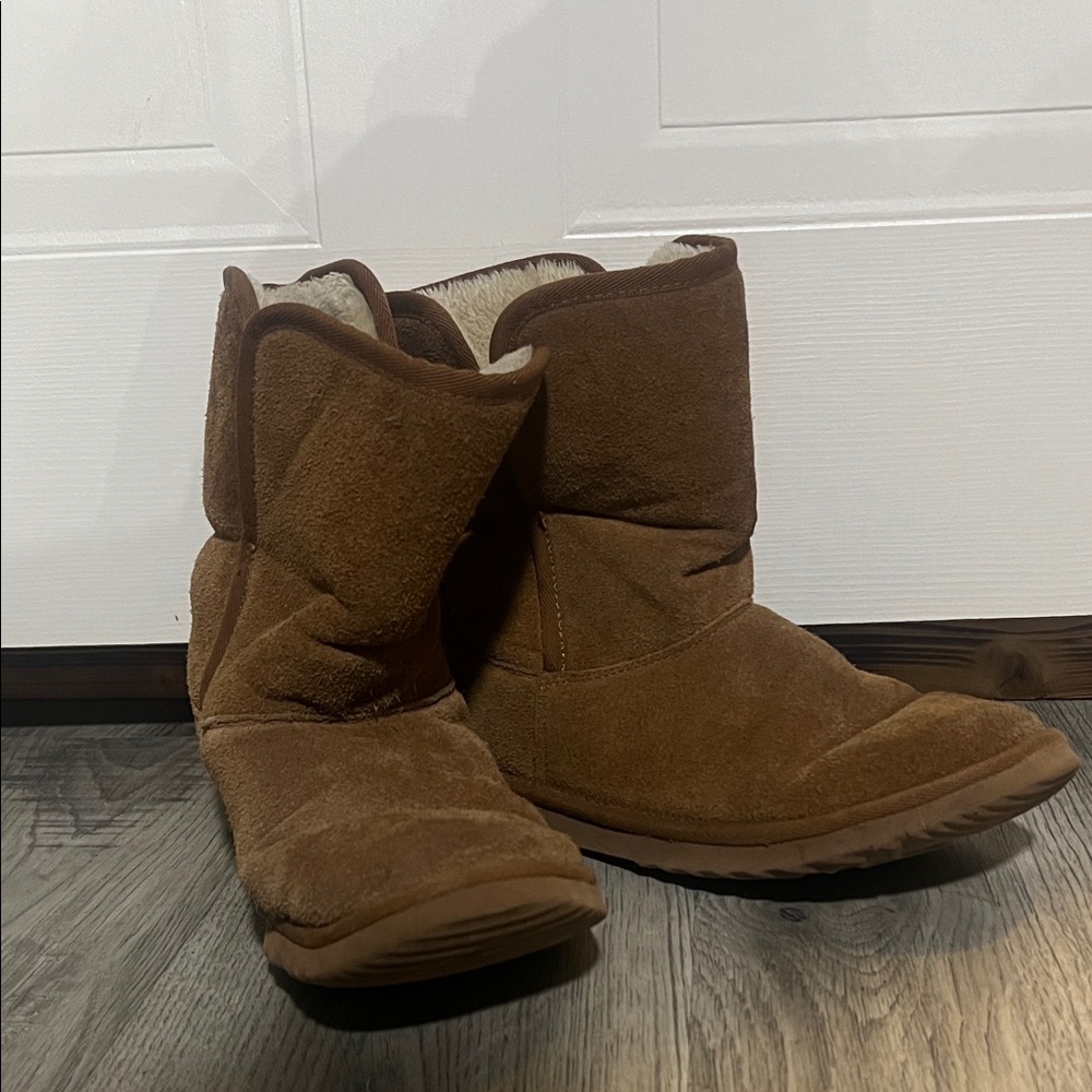 Brown Suede Ankle Boots